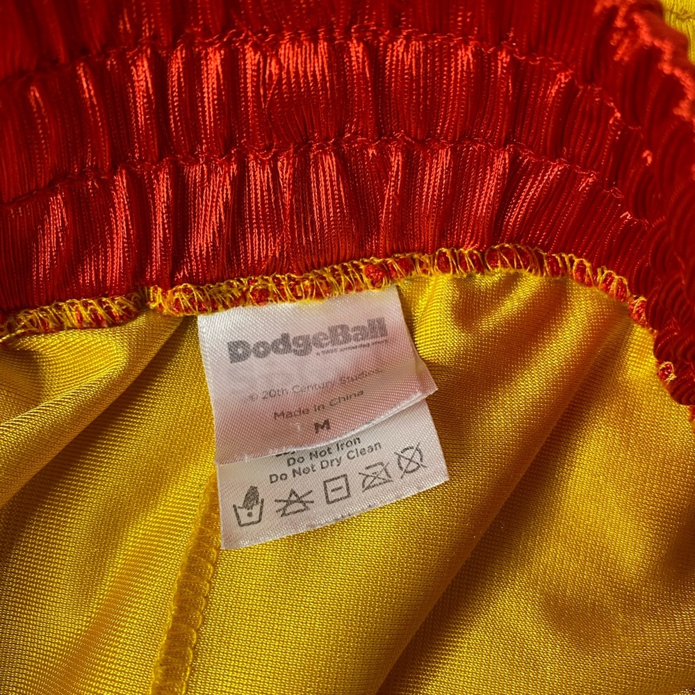 Men's Athletic Shorts in Yellow and Red - Picture 2 of 4